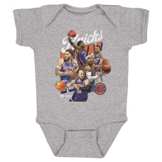 Детская New York Knicks 500 Level Heather Gray Starting 5 Bodysuit