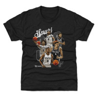 Подростковая San Antonio Spurs 500 Level Heather Black Starting 5 T-Shirt