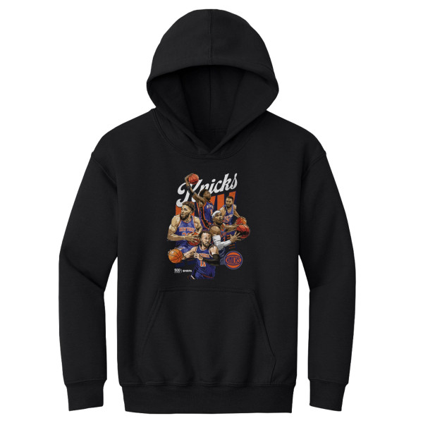 Подростковая New York Knicks 500 Level Black Starting 5 Hoodie