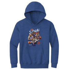 Подростковая New York Knicks 500 Level Heather Blue Starting 5 Hoodie