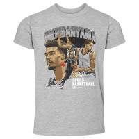 Детская San Antonio Spurs Victor Wembanyama 500 Level Heather Gray Signature T-Shirt