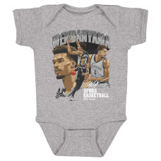 Детская San Antonio Spurs Victor Wembanyama 500 Level Heather Gray Signature Bodysuit