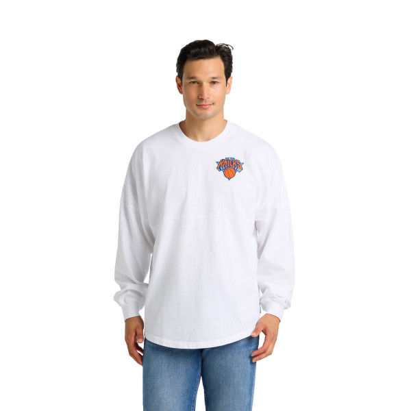 Футболка с длинным рукавом Unisex New York Knicks Fanatics White Spirit Jersey