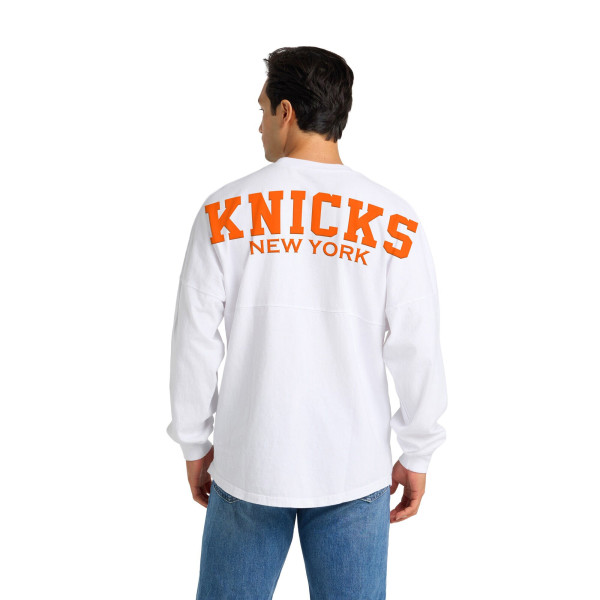 Футболка с длинным рукавом Unisex New York Knicks Fanatics White Spirit Jersey