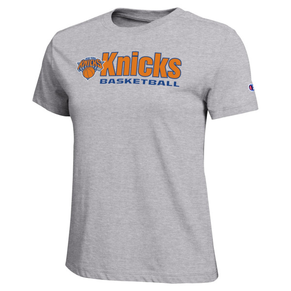 Женская Футболка New York Knicks Champion Gray Basketball