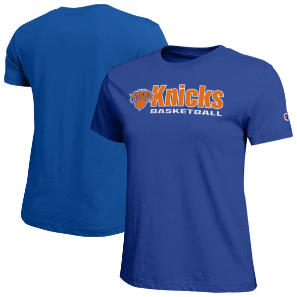 Женская Футболка New York Knicks Champion Blue Basketball