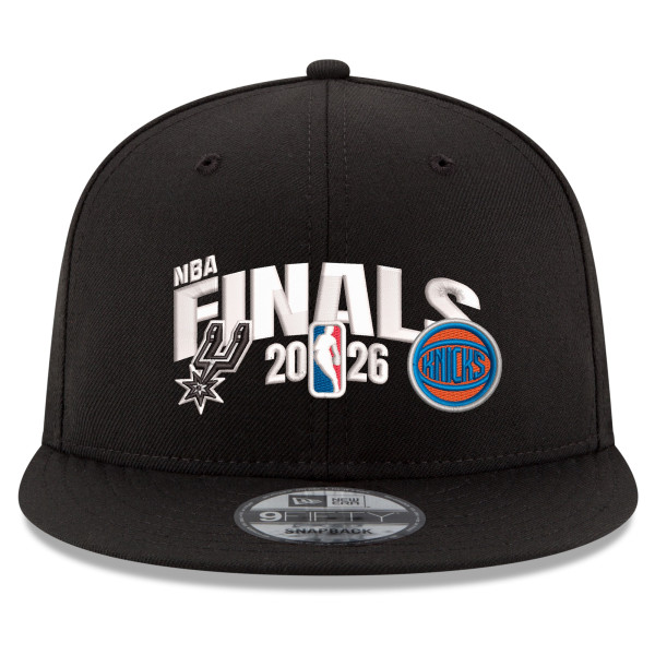 Бейсболка New Era Black San Antonio Spurs vs. New York Knicks 2026 NBA Finals Matchup 9FIFTY