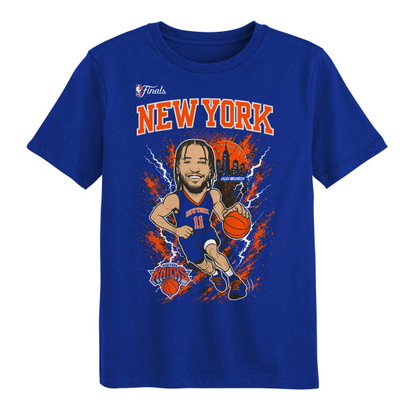 Футболка Preschool New York Knicks Jalen Brunson Outerstuff Blue 2026 NBA Finals