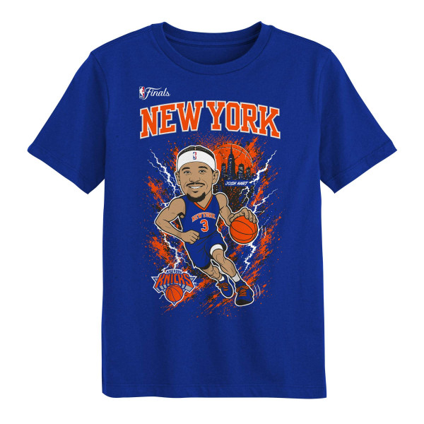 Футболка Preschool New York Knicks Josh Hart Outerstuff Blue 2026 NBA Finals