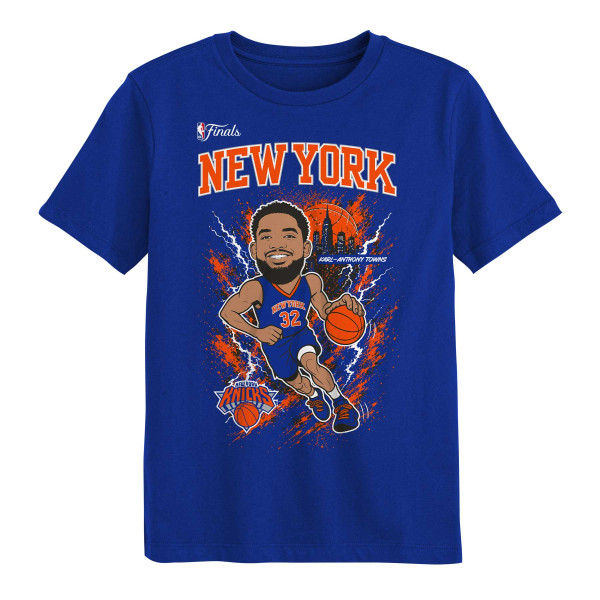 Футболка Preschool New York Knicks Karl-Anthony Towns Outerstuff Blue 2026 NBA Finals