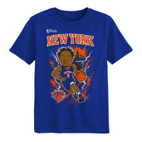 Футболка для малыша New York Knicks OG Anunoby Outerstuff Blue 2026 NBA Finals