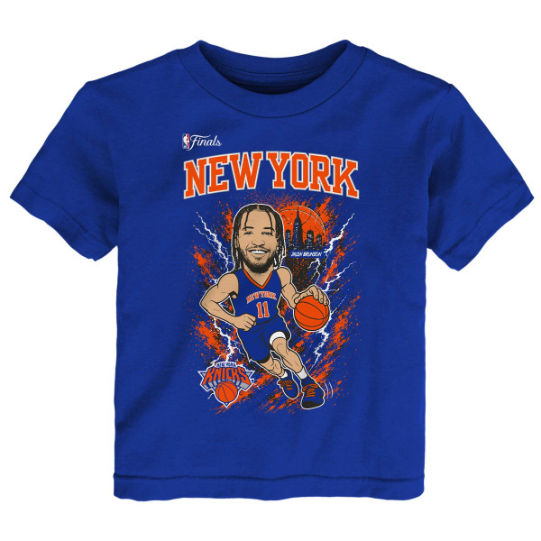 Детская New York Knicks Jalen Brunson Outerstuff Blue 2026 NBA Finals T-Shirt