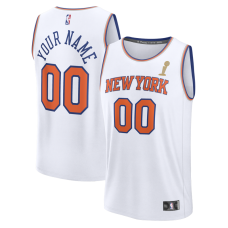 Именная джерси New York Knicks Fanatics White 2026 NBA Finals Champions Fast Break - Association Edition