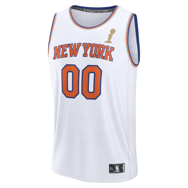 Именная джерси New York Knicks Fanatics White 2026 NBA Finals Champions Fast Break - Association Edition