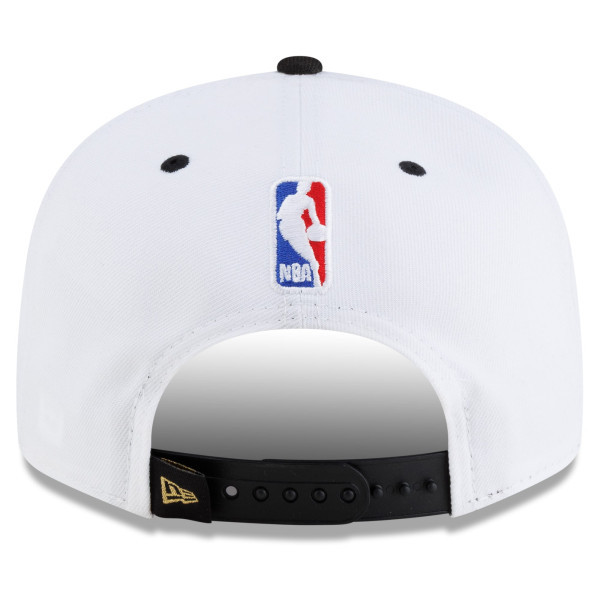 Бейсболка New York Knicks New Era White/Black 2026 NBA Finals Champions Locker Room 9FIFTY
