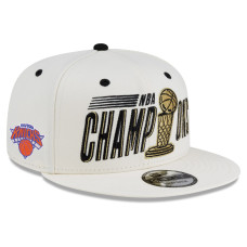 Бейсболка New York Knicks New Era Cream 2026 NBA Finals Champions Parade 9FIFTY