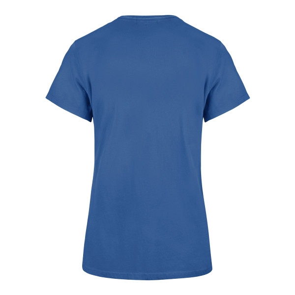 Женская Футболка New York Knicks 47 Blue 2026 NBA Finals Champions Plus Size V-Neck