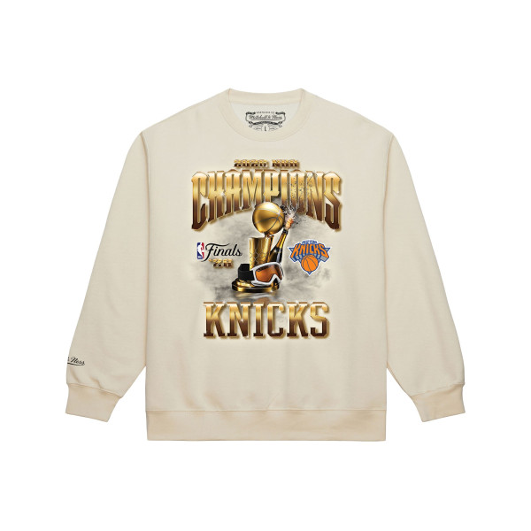 Свитшот New York Knicks Mitchell & Ness Cream 2026 NBA Finals Champions