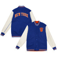 Куртка для дошкольника New York Knicks Mitchell & Ness Blue Varsity Heavyweight Full-Snap
