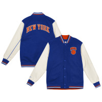 Куртка для малыша New York Knicks Mitchell & Ness Blue Varsity Heavyweight Full-Snap