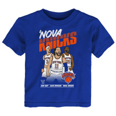 Детская Jalen Brunson, Josh Hart & Mikal Bridges Outerstuff Blue Nova Knicks T-Shirt