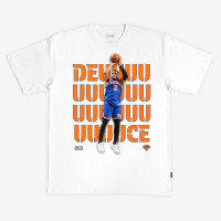 Футболка Unisex New York Knicks Miles McBride SLAM White