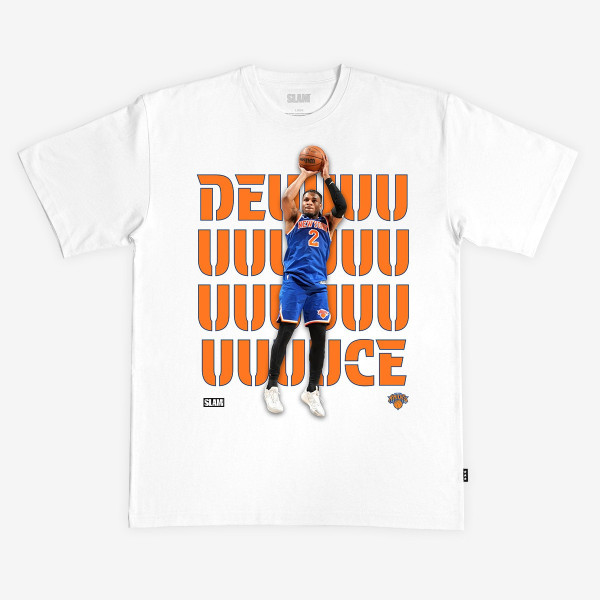 Футболка Unisex New York Knicks Miles McBride SLAM White