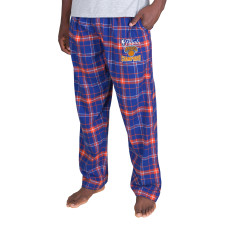 Штаны New York Knicks Concepts Sport Blue/Orange 2026 NBA Finals Champions Ultimate Plaid Flannel