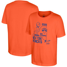 Подростковая New York Knicks Stadium Essentials Orange 2026 NBA Finals Champions State T-Shirt