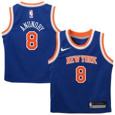 Джерси для малыша New York Knicks OG Anunoby Nike Blue Swingman Swingman - Icon Edition
