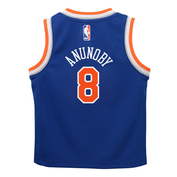 Джерси для малыша New York Knicks OG Anunoby Nike Blue Swingman Swingman - Icon Edition