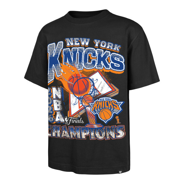 Футболка New York Knicks 47 Black 2026 NBA Finals Champions Foundation
