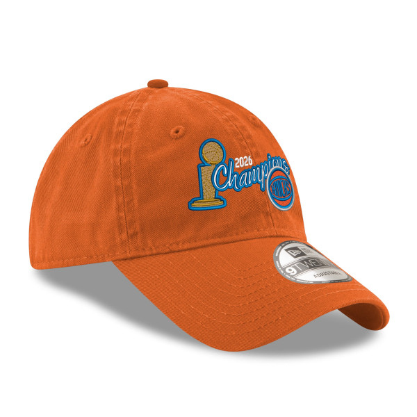 Бейсболка Unisex New York Knicks New Era Orange 2026 NBA Finals Champions 9TWENTY