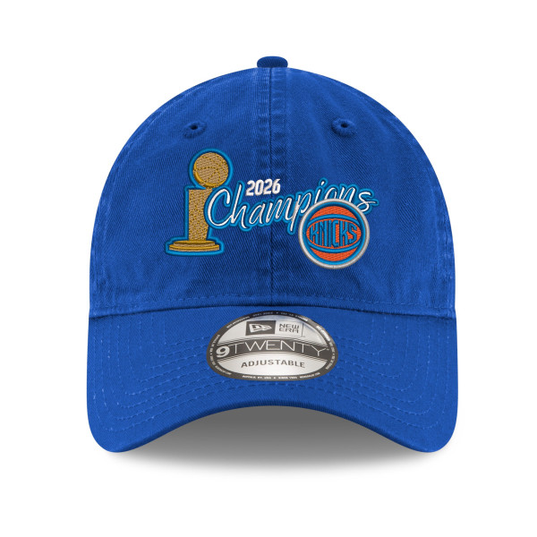 Бейсболка Unisex New York Knicks New Era Blue 2026 NBA Finals Champions 9TWENTY