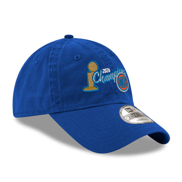 Бейсболка Unisex New York Knicks New Era Blue 2026 NBA Finals Champions 9TWENTY