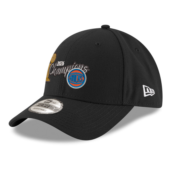 Бейсболка New York Knicks New Era Black 2026 NBA Finals Champions 9FORTY