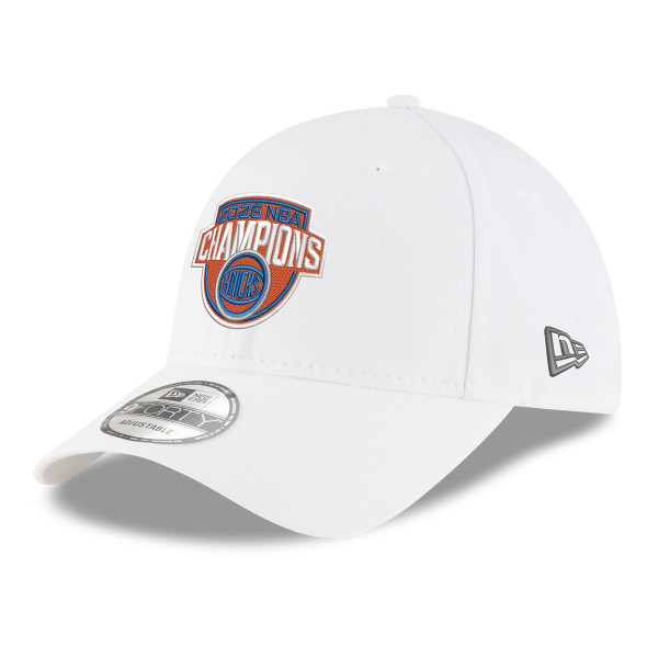 Бейсболка New York Knicks New Era White 2026 NBA Finals Champions 9FORTY
