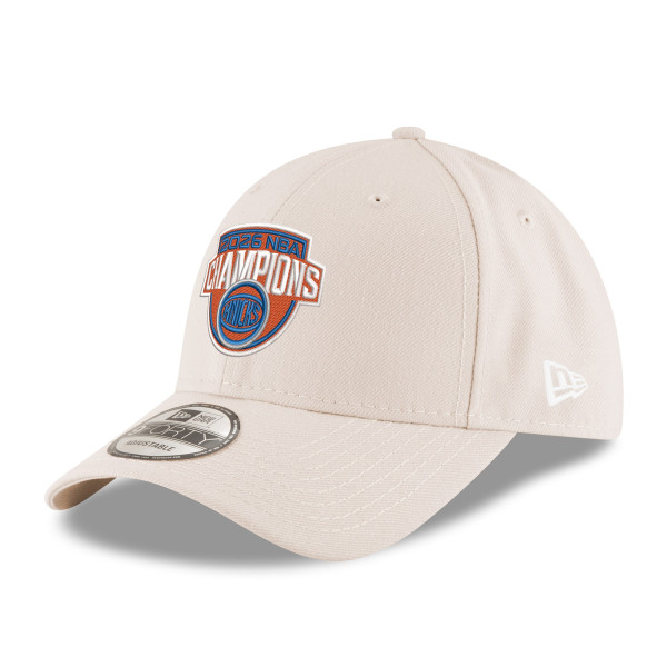 Бейсболка New York Knicks New Era Beige 2026 NBA Finals Champions 9FORTY