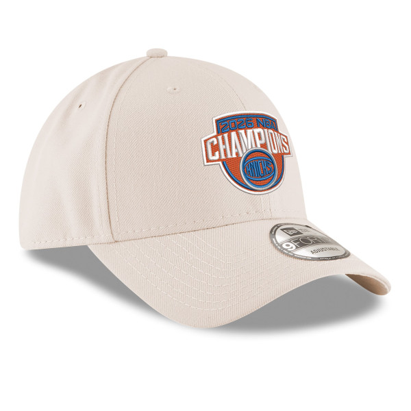 Бейсболка New York Knicks New Era Beige 2026 NBA Finals Champions 9FORTY