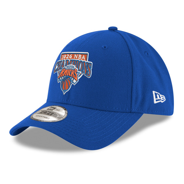 Бейсболка New York Knicks New Era Blue 2026 NBA Finals Champions 9FORTY