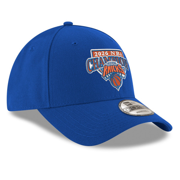 Бейсболка New York Knicks New Era Blue 2026 NBA Finals Champions 9FORTY