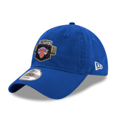 Бейсболка Unisex New York Knicks New Era Blue 2026 NBA Finals Champions Locker Room Replica 9TWENTY