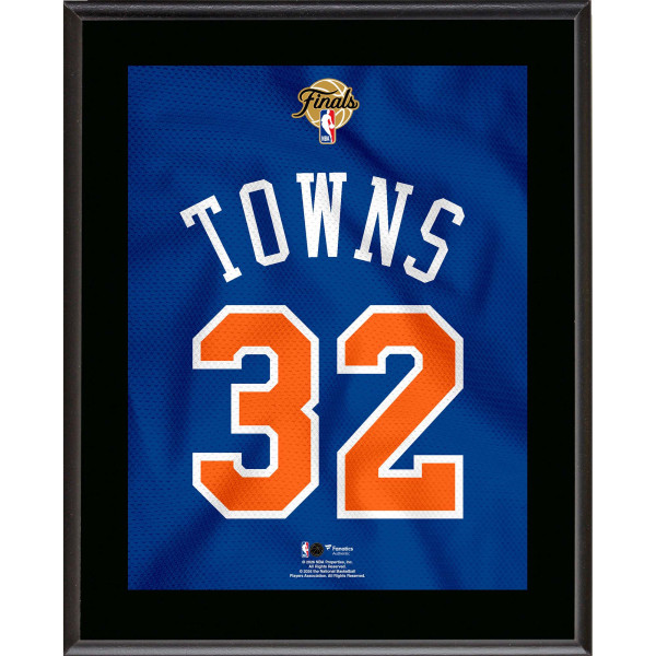 Karl-Anthony Towns New York Knicks Fanatics Authentic 10.5 x 13 2026 NBA Finals Jersey Number Sublimated Plaque