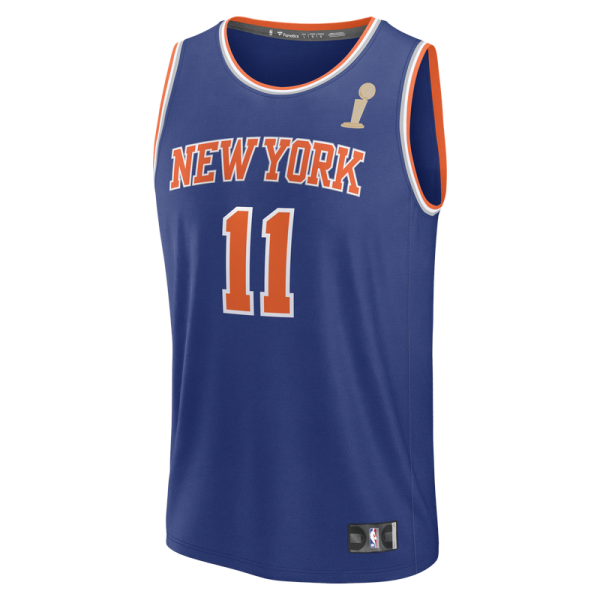 Подростковая New York Knicks Jalen Brunson Fanatics Blue 2026 NBA Finals Champions Fast Break Replica Jersey - Icon Edition