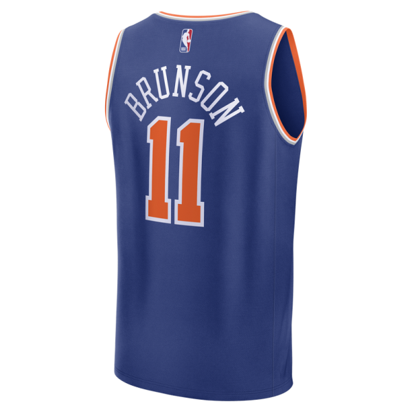 Подростковая New York Knicks Jalen Brunson Fanatics Blue 2026 NBA Finals Champions Fast Break Replica Jersey - Icon Edition
