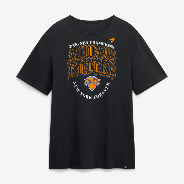 Футболка New York Knicks Black 2026 NBA Finals Champions Hometown