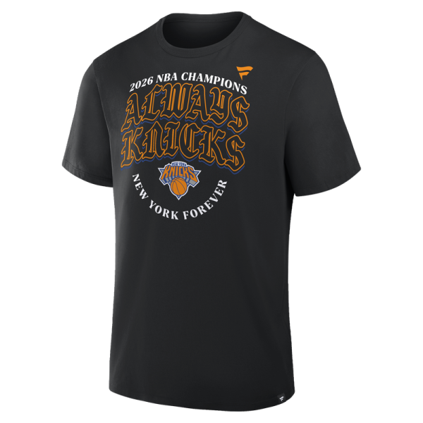 Футболка New York Knicks Black 2026 NBA Finals Champions Hometown