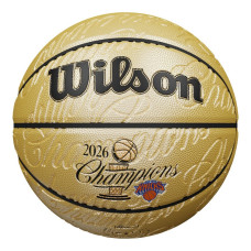 Баскетбольный мяч New York Knicks 2026 NBA Finals Champions Wilson Gold Embossed