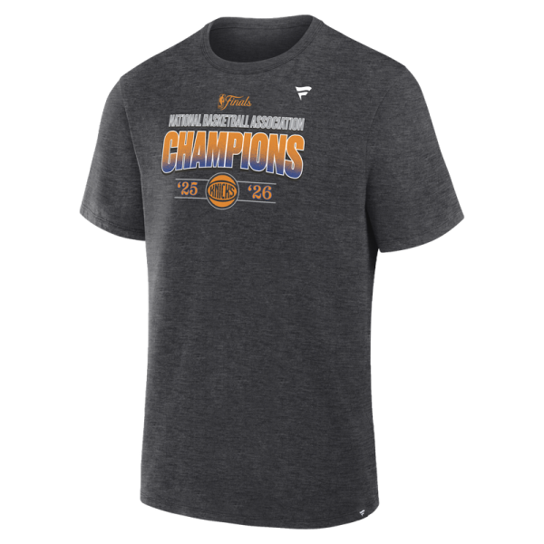 Футболка New York Knicks Charcoal 2026 NBA Finals Champions Roster