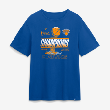 Футболка New York Knicks Blue 2026 NBA Finals Champions Trophy